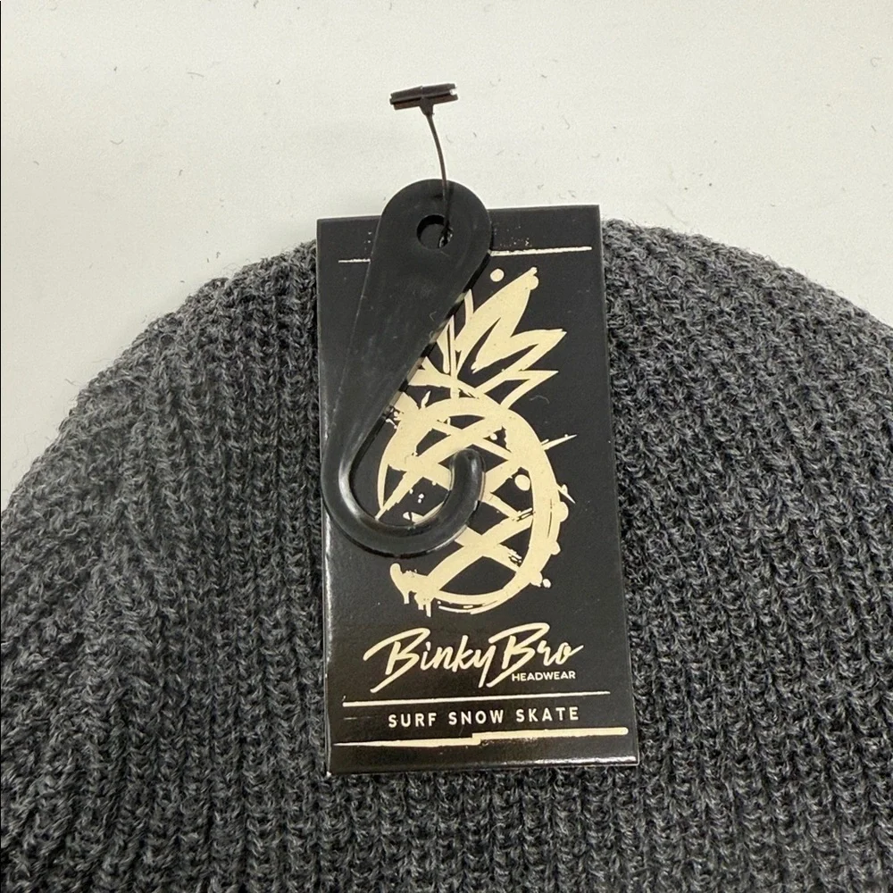 BinkyBro Gray Kids Knit Beanie BRAND NEW